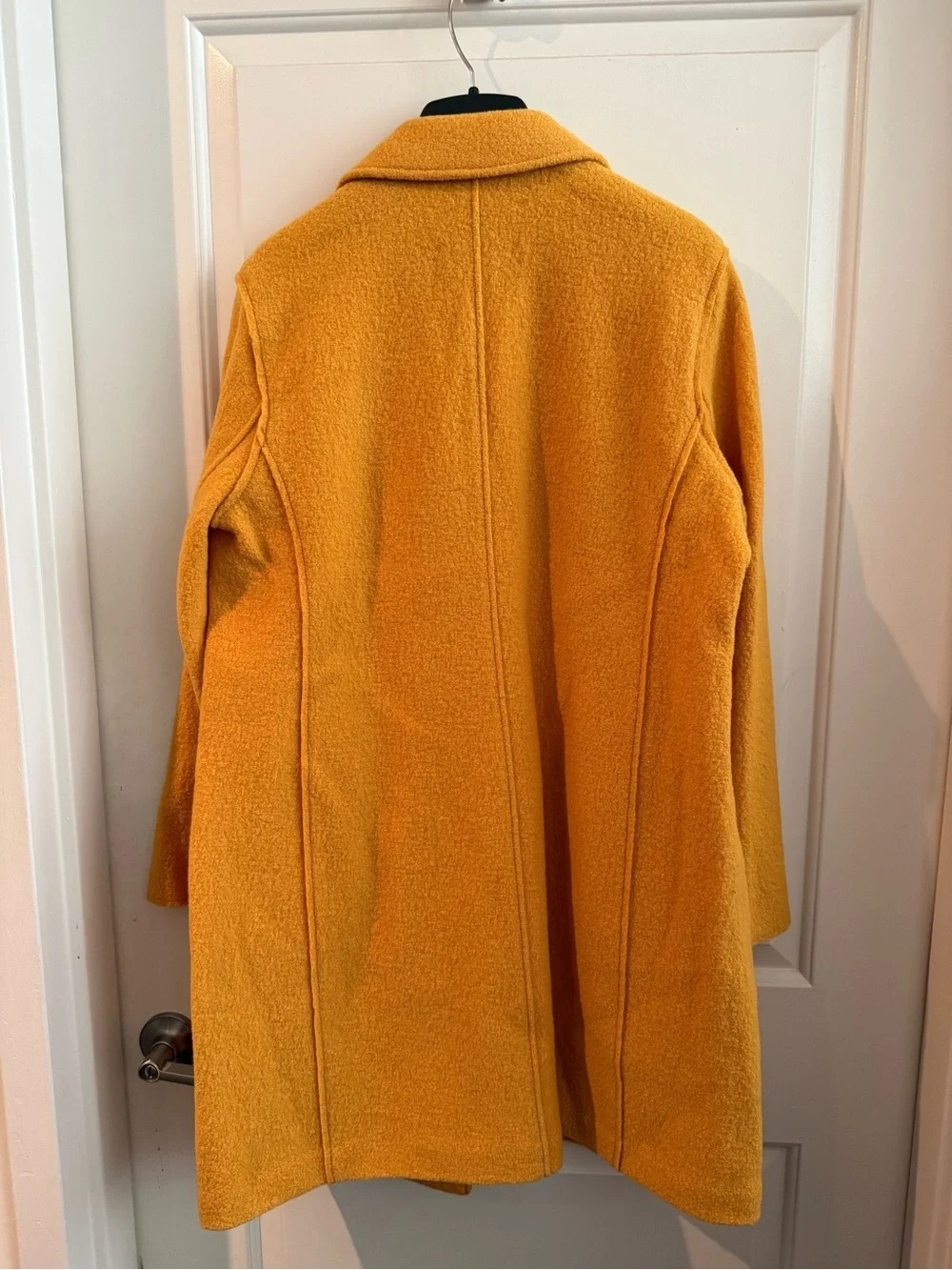 J. Crew Mustard Yellow Boiled Wool Coat - Picture 2 of 3
